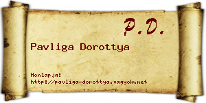 Pavliga Dorottya névjegykártya